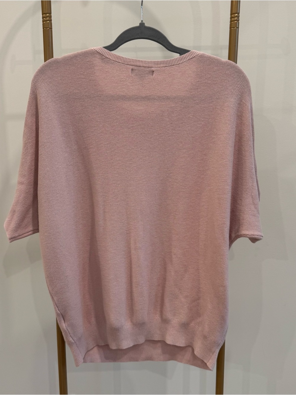 Quince Short-Sleeve Crewneck Top in Dusty Pink - Picture 5 of 5